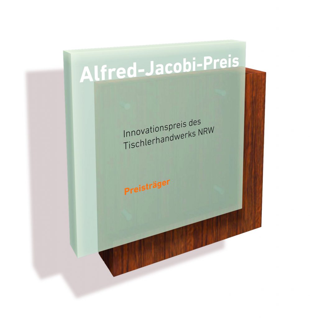 Der Alfred-Jacobi-Preis wird beim Treffpunkt Tischler NRW Anfang September 2017 zum vierten Mal verliehen. Bild: Tischler NRW