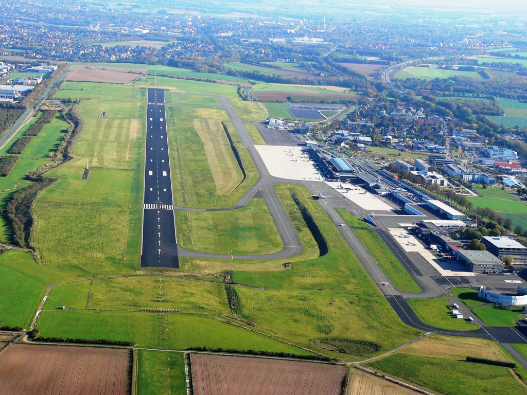 Luftbild Start- und Landebahn Copyright: Dortmund Airport